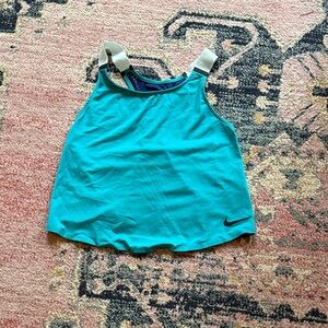 Nike Turquoise Tank Top with Black Logo